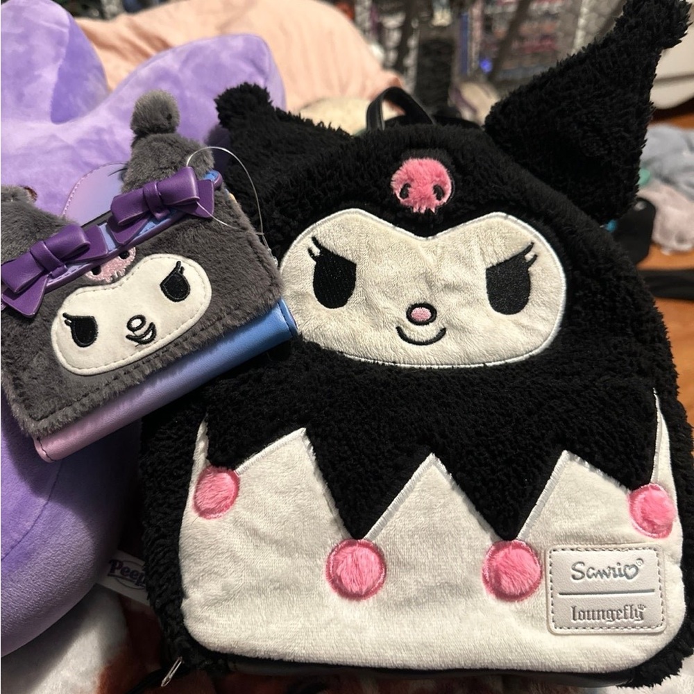 Kuromi bag and wallet